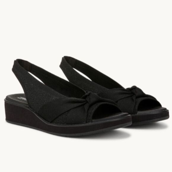 Bzees Shoes - Bzees Bell Bell Slingback Wedge Sandal (WIDE)